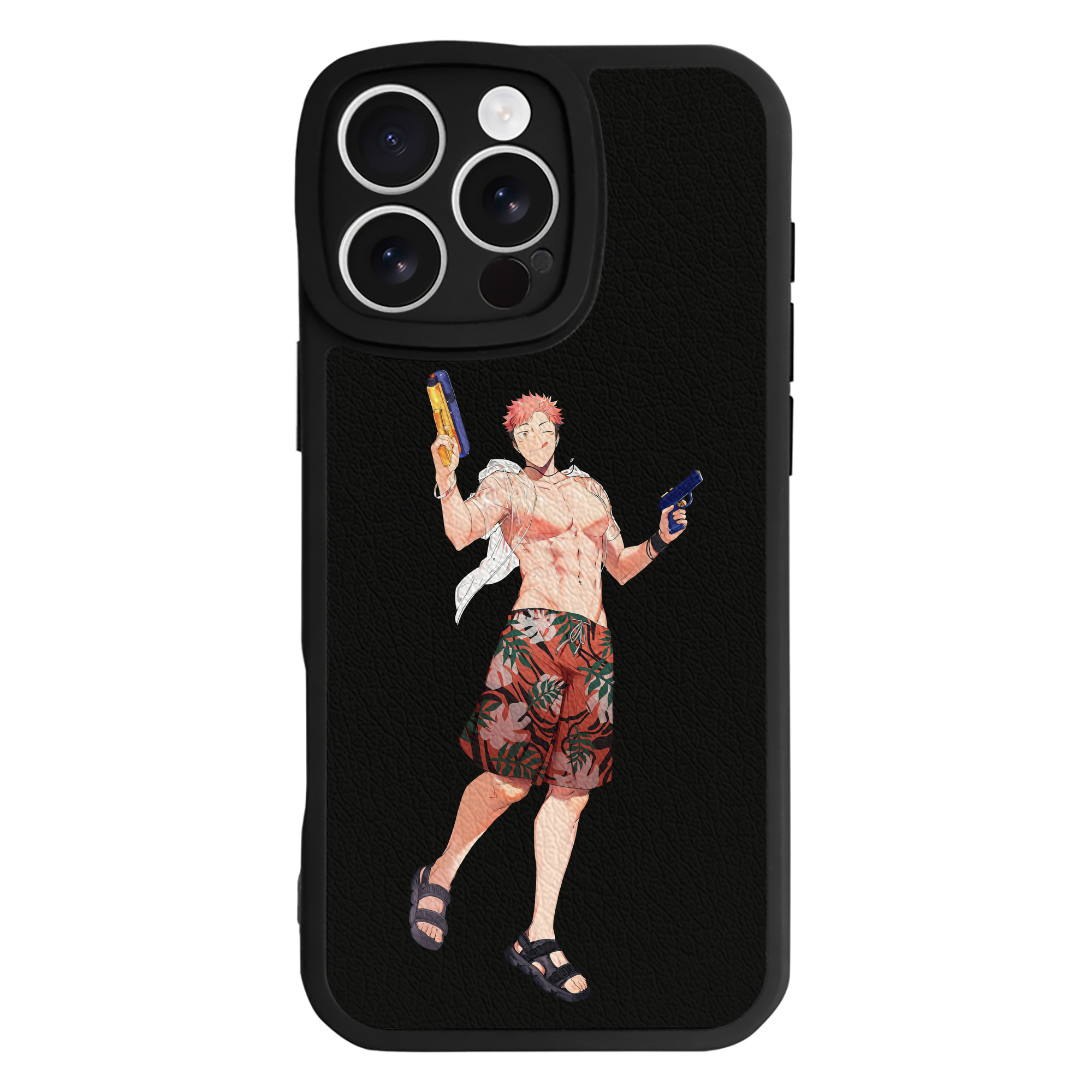 （画像用） 呪術廻戦 Jujutsu Kaisen 【iPhone 16シリーズ対応】シリコンスマホケース（レザー調） 材質：シリコン